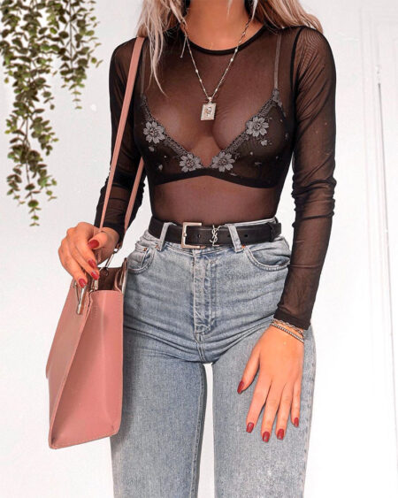 bralette peeking