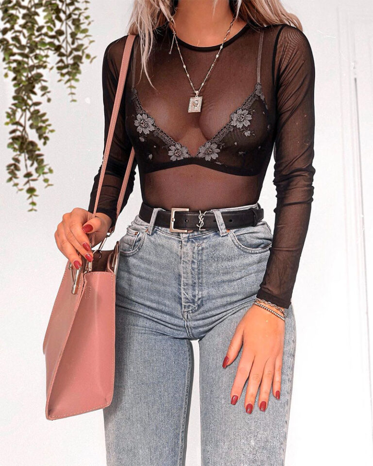bralette peeking