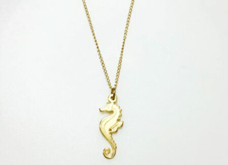 De Sol Gold Seahorse Necklace