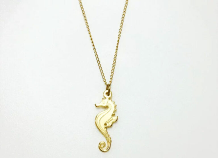 De Sol Gold Seahorse Necklace