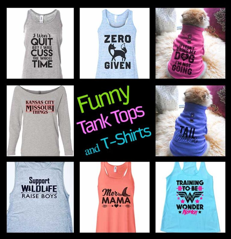 Women's Funny Tank Tops and T-Shirts at Funny Threadz