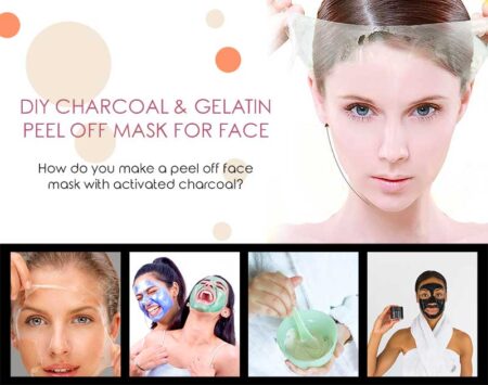 DIY Charcoal & Gelatin Peel Off Mask for Face