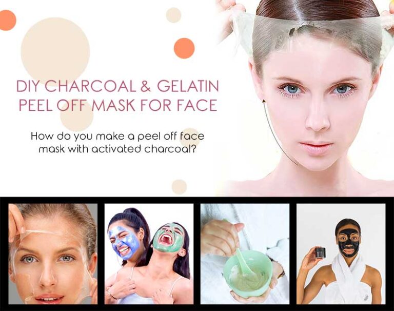 DIY Charcoal & Gelatin Peel Off Mask for Face
