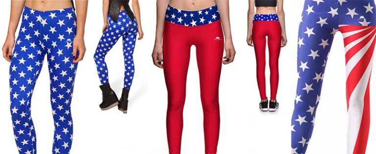 Latest In Patriotic and USA Flag Leggings For Women