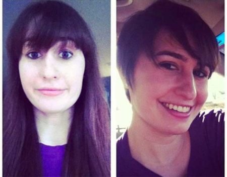 Meg Malone Long Hair Pixie Cut Before After