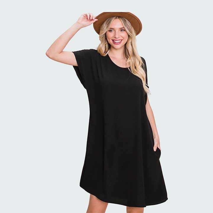 How To Style A Black Cotton Shift Dress For Spring & Summer