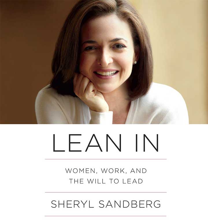 Lean in : Sheryl Sandberg Book Cover