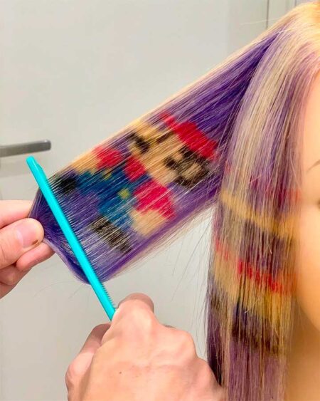 Pixelated Dye Jobs Are The Latest Trend In Hair