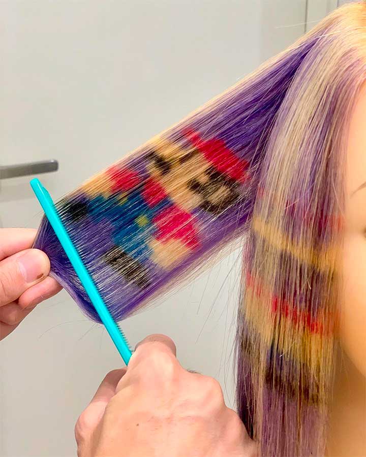 Pixelated Dye Jobs Are The Latest Trend In Hair