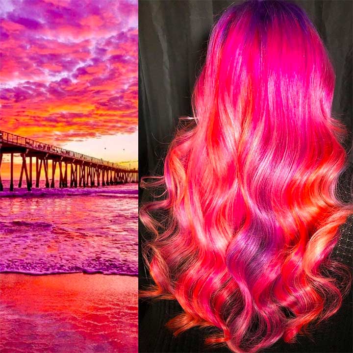 Sunset Hair Might Just Be the Prettiest Hair Color Trend We've Seen So Far