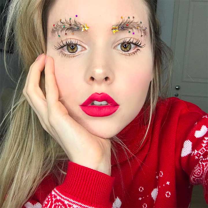 Christmas Tree Brows Are The Latest Bold Eyebrow Trend
