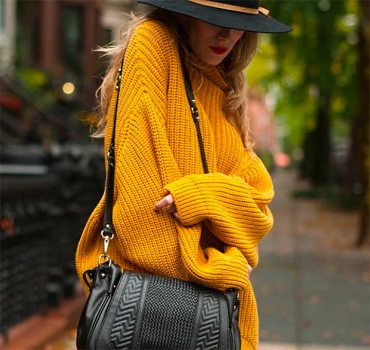 oversized sweater yellow