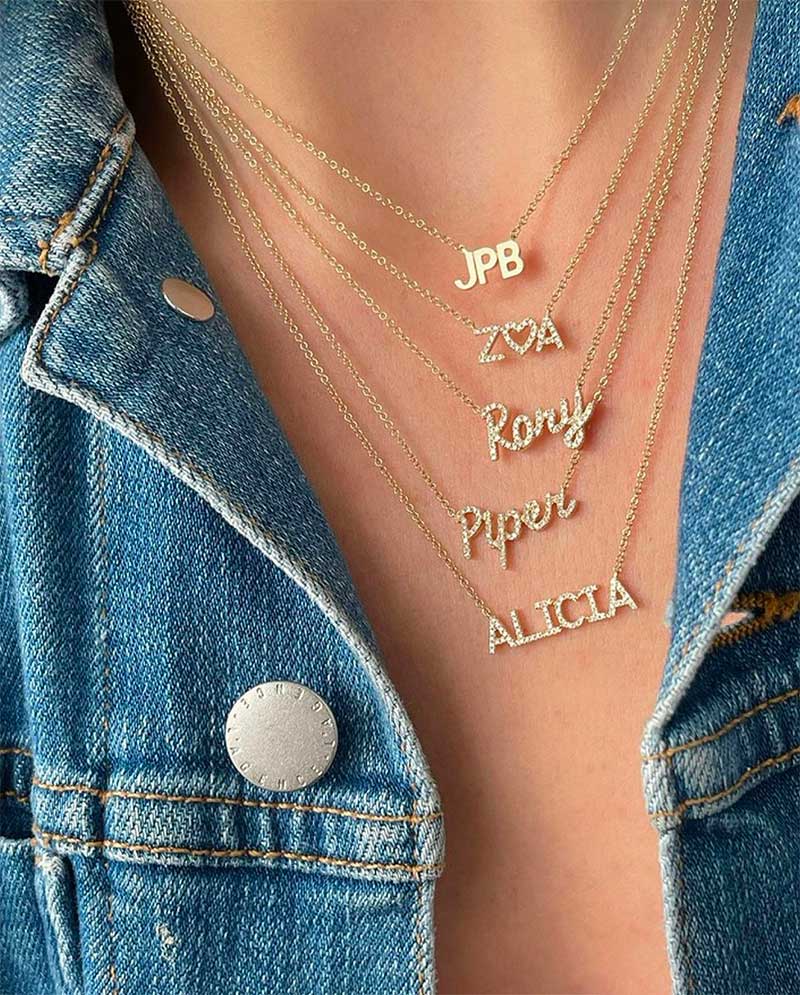 Where To Buy Name and Initial Necklaces, Ear Cuff, Bracelets