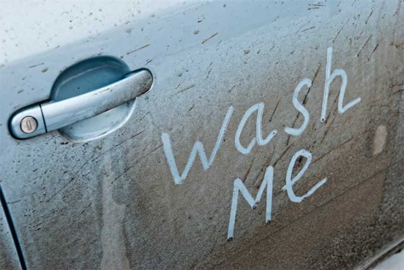 Wash me car dry shampoo