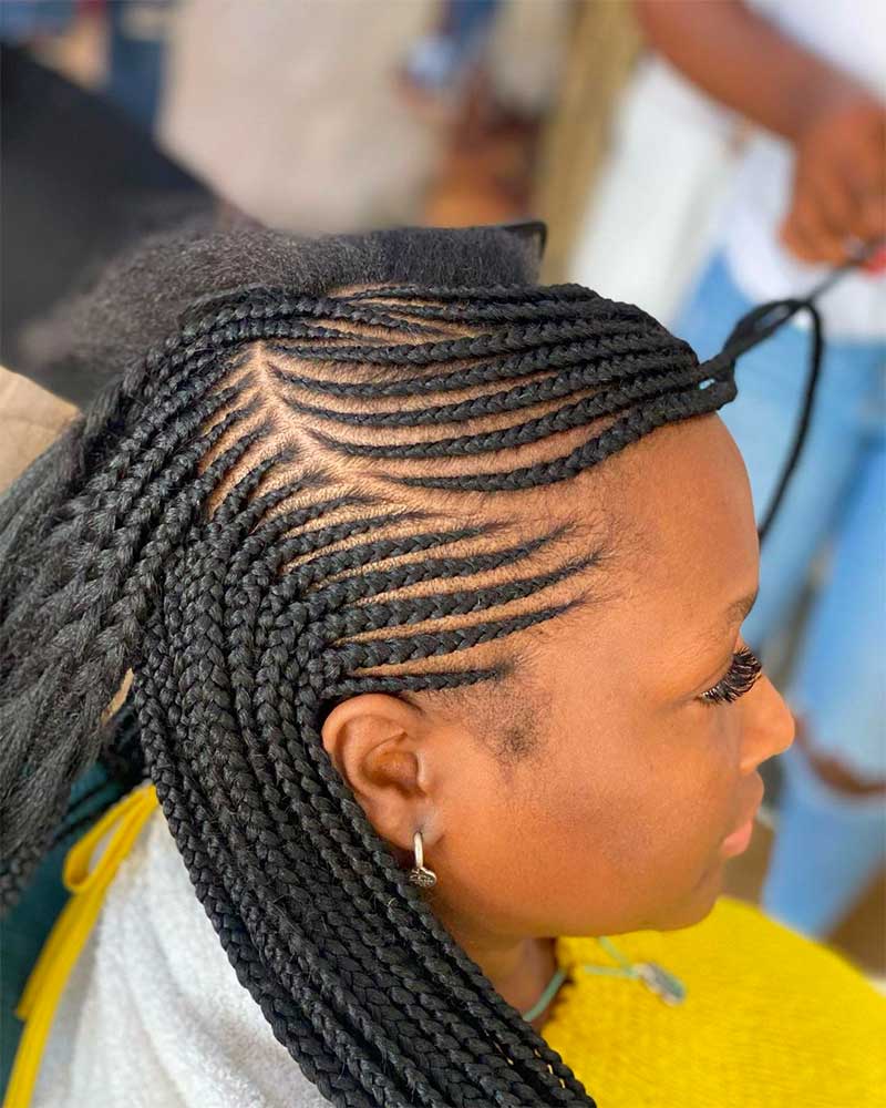 how to cornrow natural hair