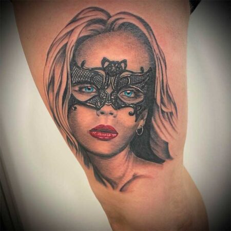 Masquerade Mask Tattoo