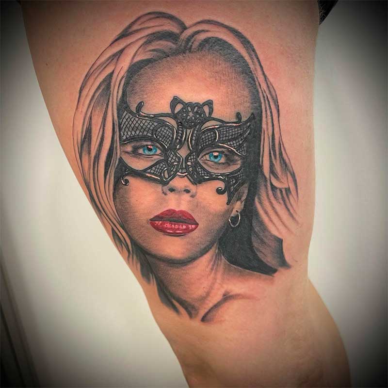 Masquerade Mask Tattoo