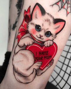Cat Tattoos With Good And Not That Good Attitude Best Cat Tattoos ideas