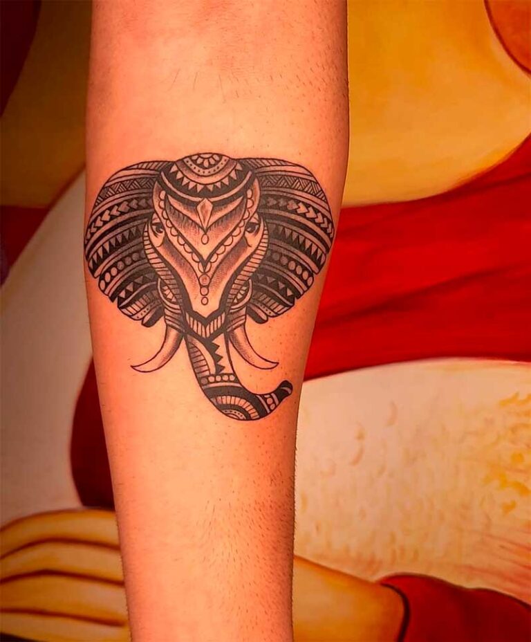 Tribal Elephant Tattoo