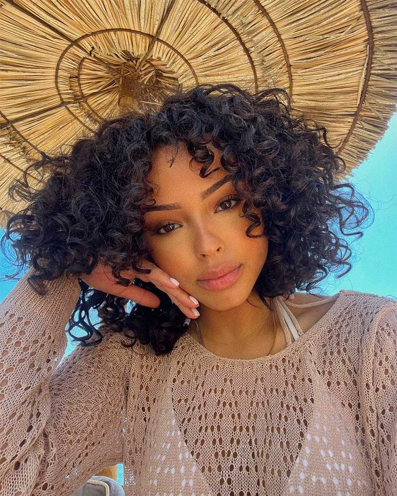 Styling short curly hair for this fall