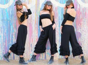 Black Bloomer Pants