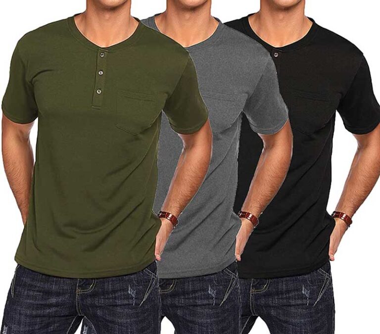 Short Sleeve Henley’s Business Casual