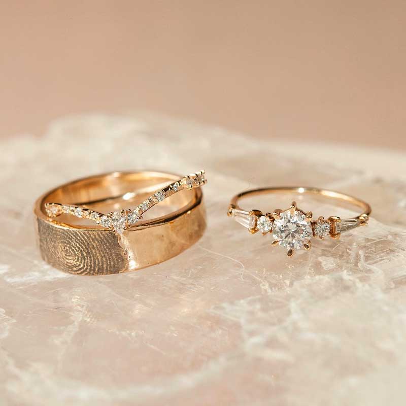 Custom Jewelry for Engagement and Wedding Rings