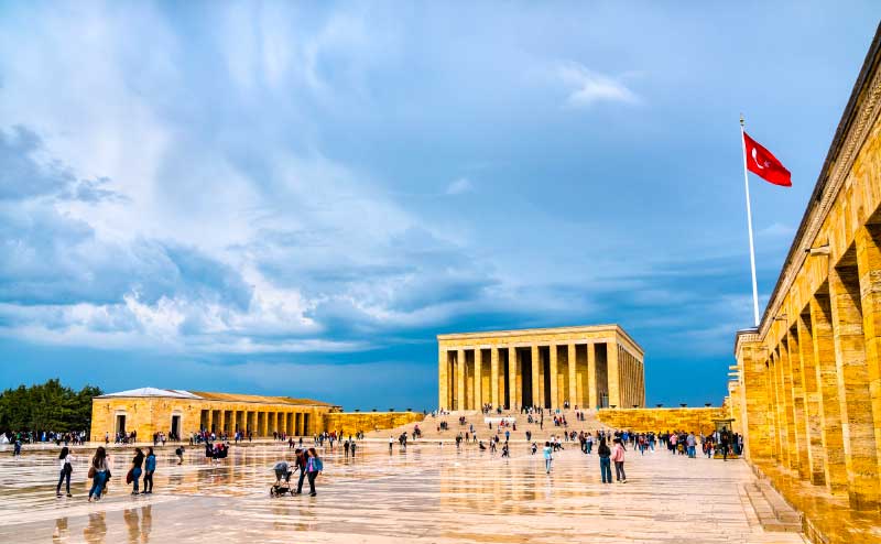Mausoleum of Mustafa Kemal Ataturk in Ankara