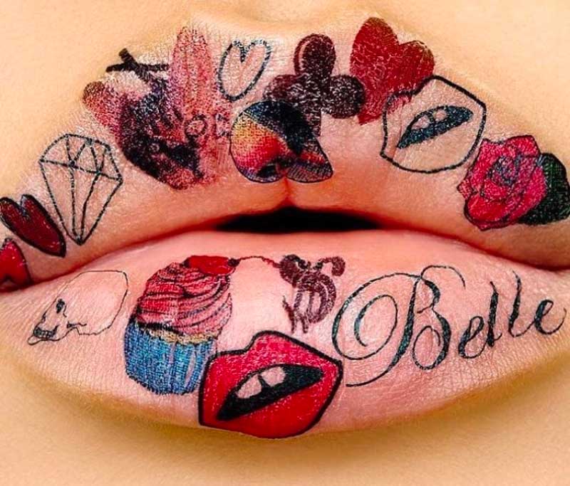 Photos: Faux Lip Tattoos Are The Coolest New Beauty Trend