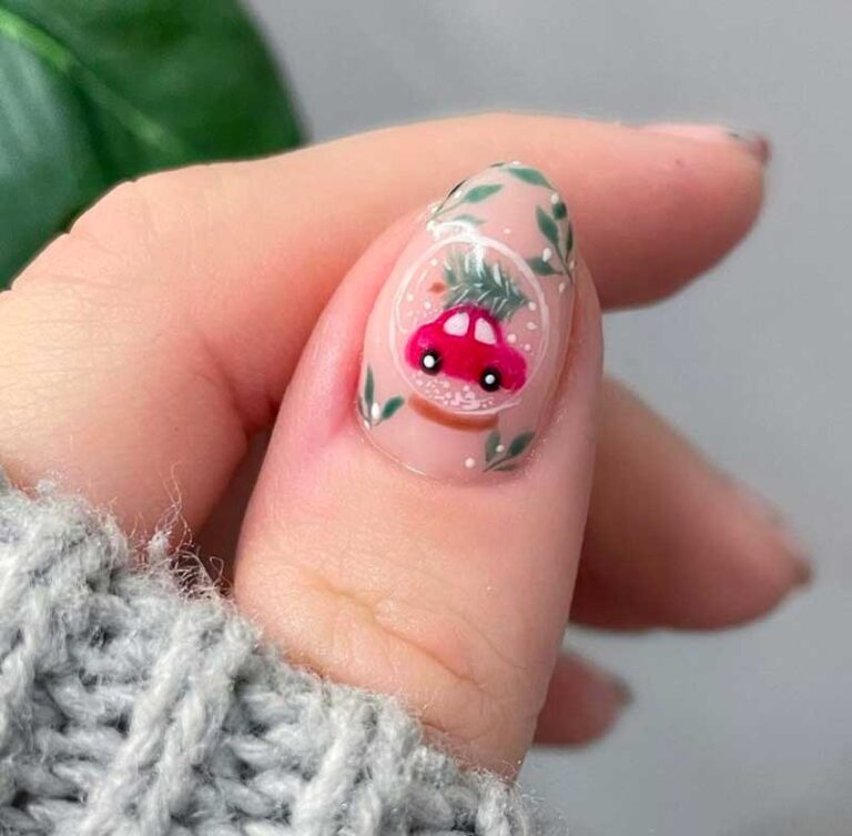 Snow Globe Nails Are The Latest Mesmerizing Manicure Trend