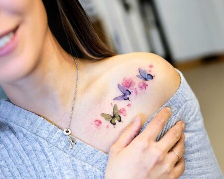butterfly tattoo meaning on a woman