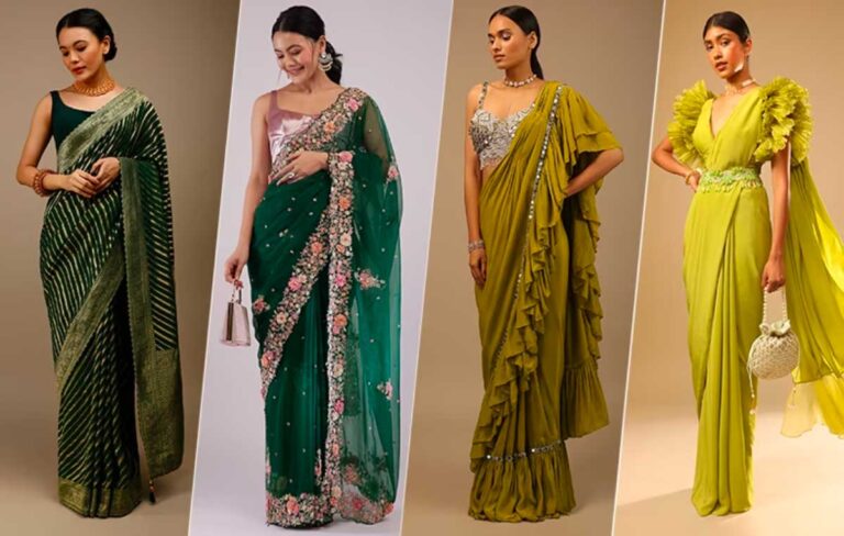 The Art of Pairing Plain Sarees with Statement Blouses
