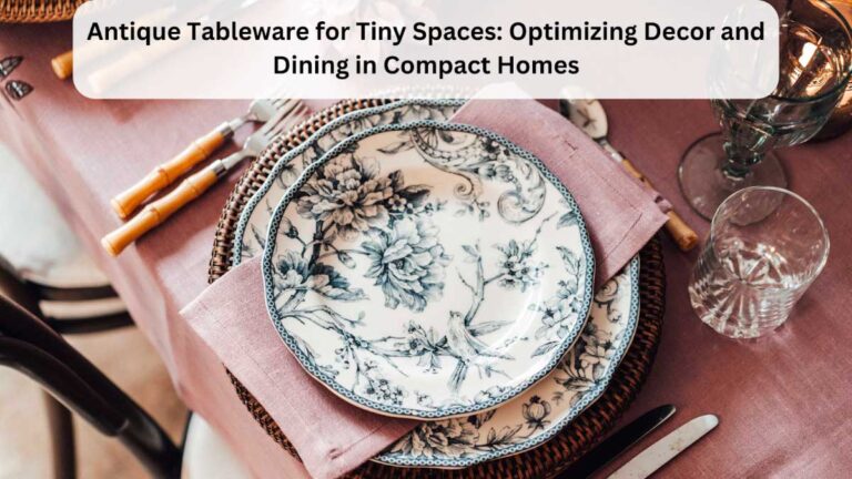 Antique Tableware for Tiny Spaces