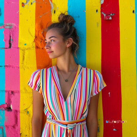 In My Thoughts Striped Dress