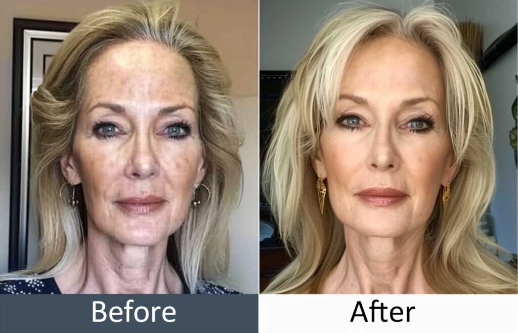 Ozempic Face before and after pictures