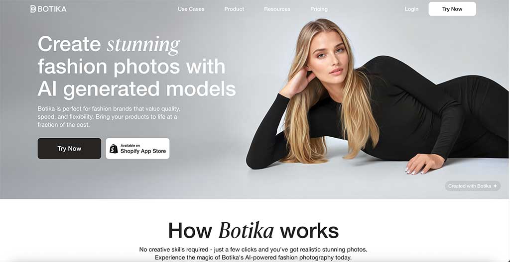 Botika.ai - Flat-Lay to On-Model in Seconds