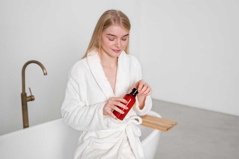 Nourishing Routine with Organic Body Wash and Oil