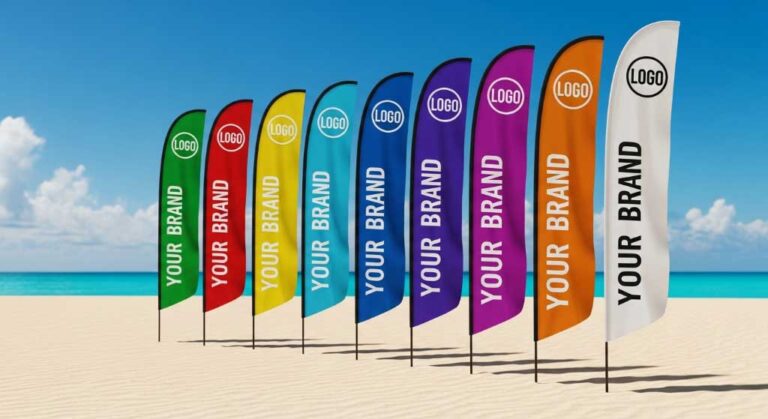 Boosting Brand Awareness with Custom Beach Flags