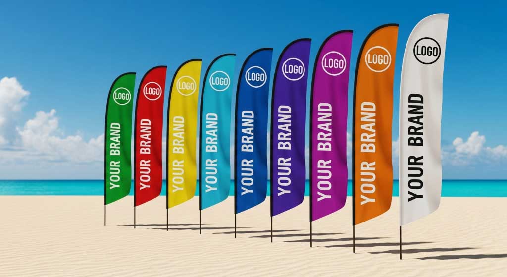 Boosting Brand Awareness with Custom Beach Flags