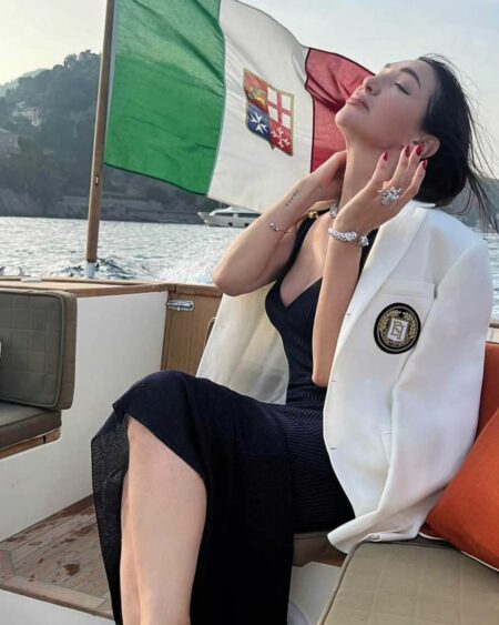 A representation of Italian style and extravagance is Elisabetta Franchi