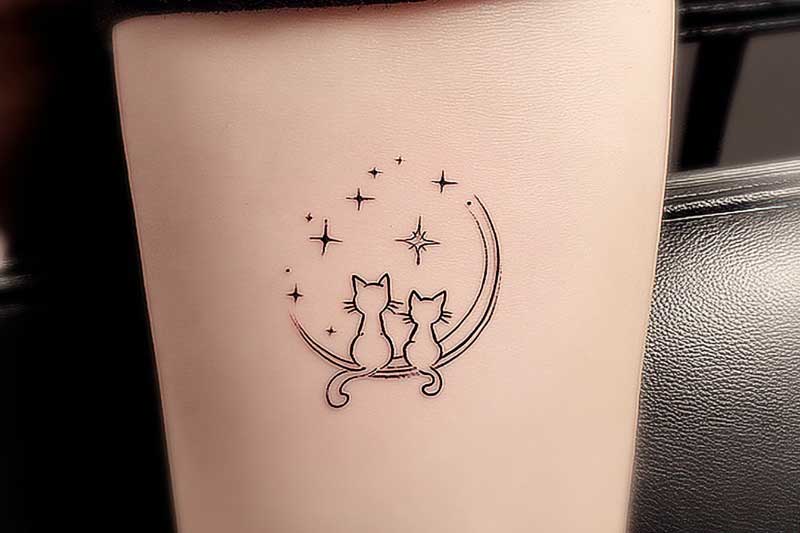 minimalist pet tattoo