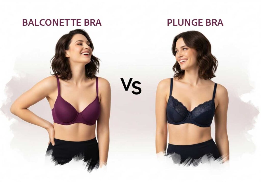 Compare Balconette vs Plunge, pick the shape that actually fits your outfit