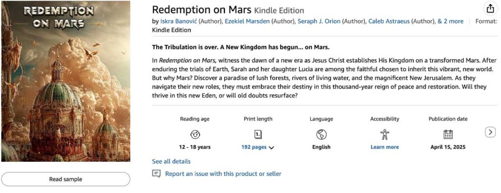 Redemption on Mars Kindle Edition by Iskra Banović