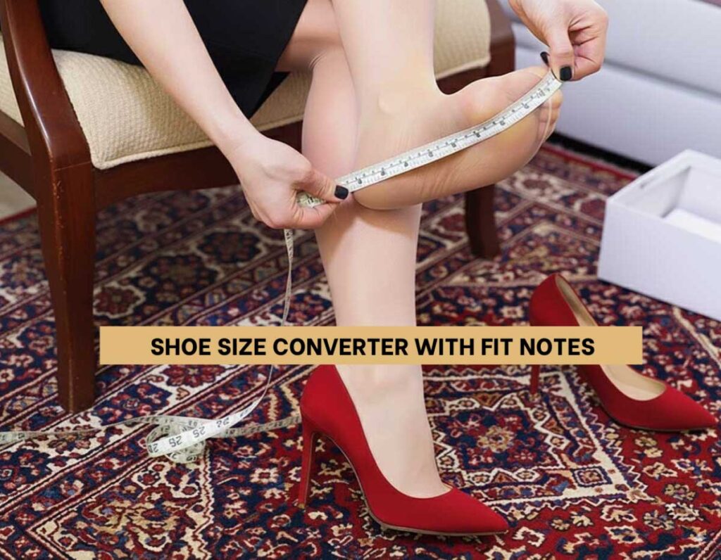 Shoe Size Converter with Fit Notes