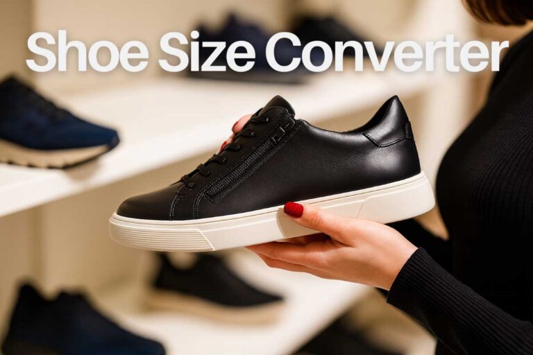 Shoe Size Converter with Fit Notes