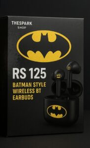 rs 125 only on thespark shop batman style wireless bt earbuds