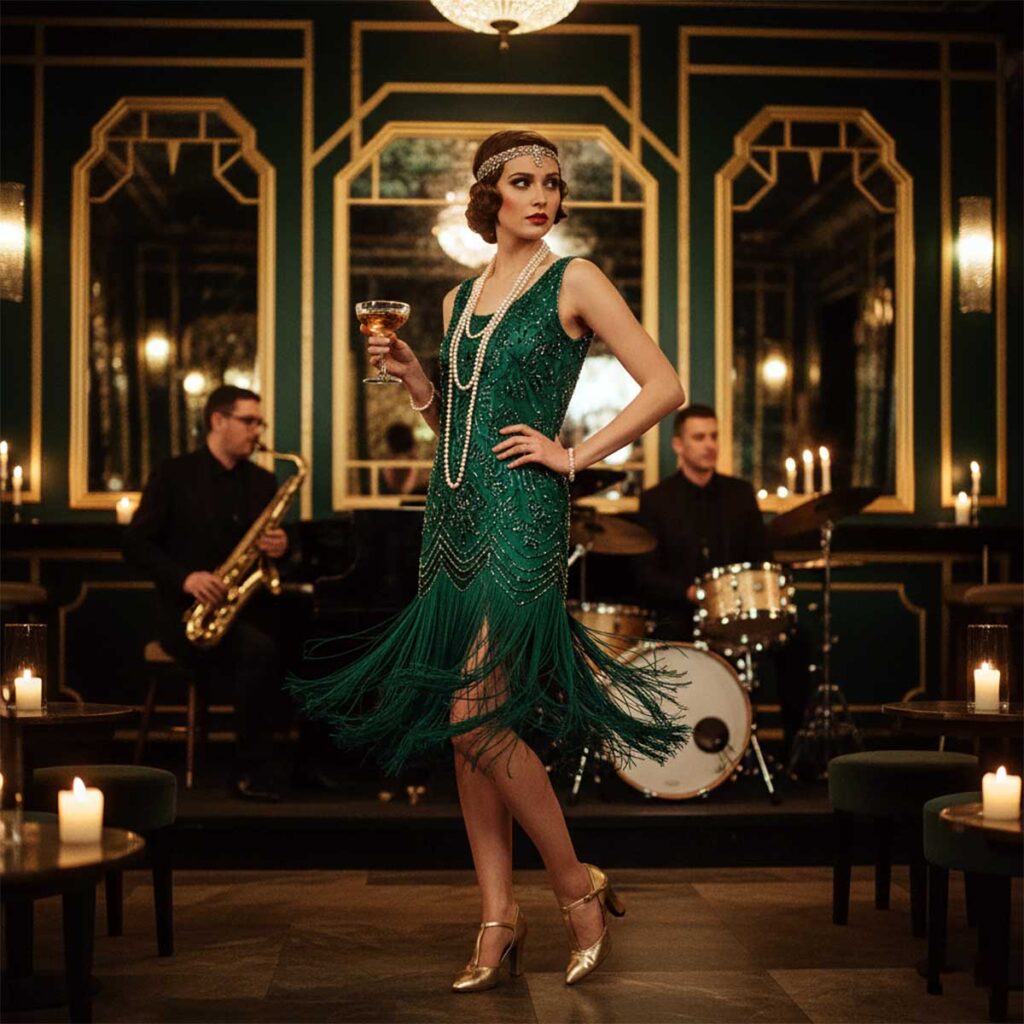 1920s speakeasy fashion female