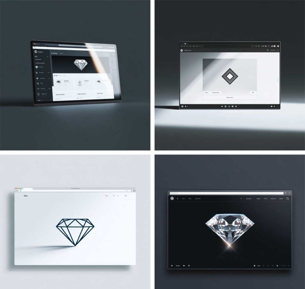 Diamond Inside a Diamond Logo, Design Styles to Try