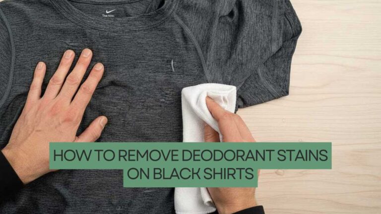 Removing Deodorant Stains from Black Shirts