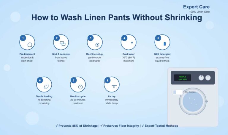 How to Wash Linen Pants Without Shrinking: 9 Expert-Proven Methods That Preserve Fabric Quality by 95%